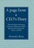 A page from a CEO's Diary