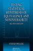 Testing Statistical Hypotheses of Equivalence and Noninferiority