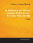 10 Variations on "Unser Dummer Pobel Meint" By Wolfgang Amadeus Mozart For Solo Piano (1784) K.455
