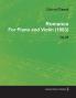 Romance By Gabriel Faure For Piano and Violin (1883) Op.28
