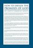 How to Obtain the Promises of God