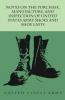 Notes on the Purchase Manufacture and Inspection of United States Army Shoes and Shoe Lasts