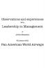Observations and Experiences with Leadership in Management