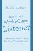 How to be a World-Class Listener