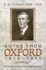 Notes from Oxford 1910-1911