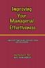 Improving Your Managerial Effectiveness