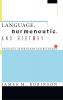 Language Hermeneutic and History: Theology After Barth and Bultmann