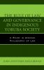 Rule of Law and Governance in Indigenous Yoruba Society