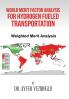 World Merit Factor Analysis for Hydrogen Fueled Transportation
