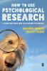 How to Use Psychological Research