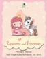 Unicorns and Princesses Primary Journal Half Page Ruled Notebook for Girls