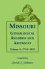 Missouri Genealogical Records and Abstracts Volume 5