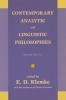 Contemporary Analytic and Linguistic Philosophies
