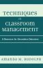 Techniques in Classroom Management