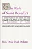 Commentary on the Rule of St. Benedict