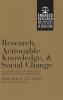 Research Actionable Knowledge and Social Change