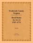 Frederick County Virginia Deed Book Series Volume 4 Deed Books 12 13 14