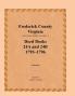 Frederick County Virginia Deed Book Series Volume 10 Deed Books 24a and 24b 1793-1796