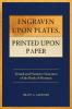 Engraven Upon Plates Printed Upon Paper