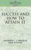 Success and How to Attain It (Cosimo Classics Business)