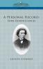 A Personal Record: Some Reminiscences (Cosimo Classics Biography)
