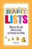 Baby Lists: What to Do and What to Get to Prepare for Baby