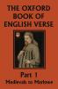 The Oxford Book of English Verse Part 1