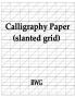 Calligraphy Paper (slanted grid)