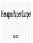 Hexagon Paper (Large): 150 Pages 8.5 X 11