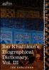 Ibn Khallikan's Biographical Dictionary Vol. III (in 4 Volumes): 3
