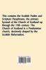 Scottish Psalter and Paraphrases