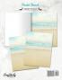 Pastel Beach Stationery Paper: Aesthetic Letter Writing Paper for Home Office Letterhead Design 25 Sheets