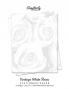 Vintage White Roses Stationery Paper: Cute Letter Writing Paper for Home Office 25 Count Floral Print