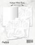 Vintage White Roses Stationery Paper: Cute Letter Writing Paper for Home Office 25 Count Floral Print