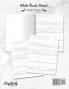 White Rustic Wood Stationery Paper: Cute Letter Writing Paper for Home Office Letterhead Design 25 Sheets