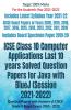 Icse Class 10 Computer Applications Last 10 Years Solved Question Papers For Java With Bluej (Session 2021-2022): Question Papers With Answers Of Cisce Grade X Board Exams 2005 - 2020