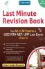 Last Minute Revision Book : For All Llm Exams And Ugc Nta Net Law Exam