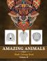 Amazing Animals Grown-ups Coloring Book: Stress Relieving Designs Animals for Grown-ups (Volume 10)