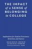 Impact of a Sense of Belonging in College