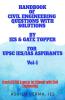 Handbook Of Civil Engineering Questions With Solutions By Ies & Gate Topper For Upsc Ies Aspirants: Crack Ies/Ias Exam In 1St Attempt With Civil Engineering