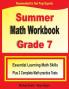 Summer Math Workbook Grade 7: Essential Learning Math Skills Plus Two Complete Math Practice Tests