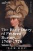 The Early Diary of Frances Burney 1768-1778 Volume II: With a Selection from Her Correspondence and from the Journals of Her Sisters Susan and Charlotte Burney
