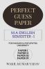 Perfect Guess Paper M.A English Semester -1