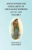 Applications For Enrollment of Chickasaw Newborn  Act of 1905 Volume I