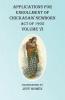 Applications For Enrollment of Chickasaw Newborn  Act of 1905  Volume VI