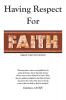Having Respect for Faith