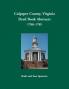 Culpeper County Virginia Deed Book Abstracts 1788-1789