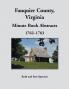 Fauquier County Virginia Minute Book Abstracts 1762-1763