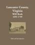 Lancaster County Virginia Will Abstracts 1690-1709
