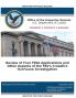 Office of the Inspector General Report: Review of Four FISA Applications and Other Aspects of the FBI's Crossfire Hurricane Investigation
